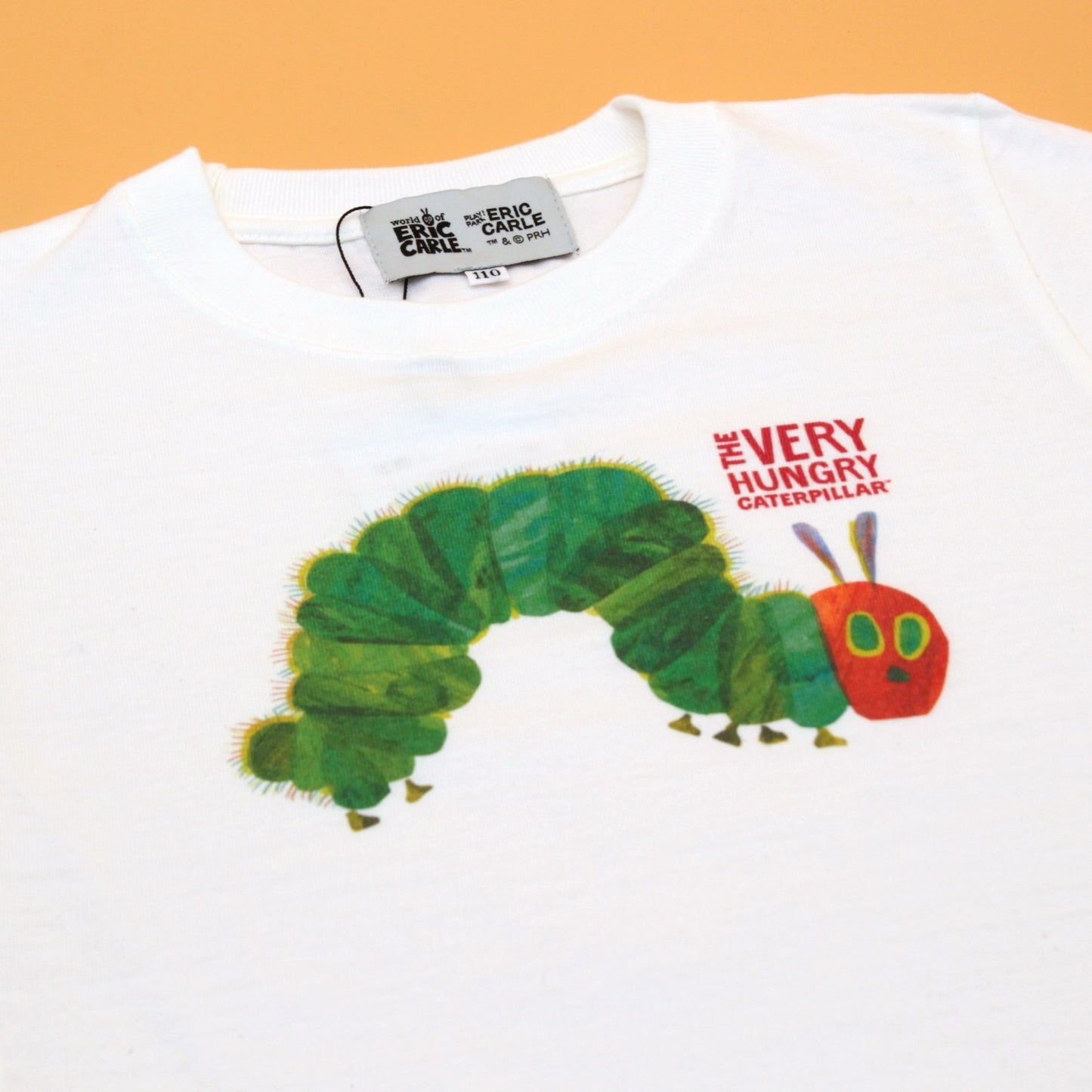 絵本Tシャツ はらぺこあおむし バニラホワイト (キッズサイズ)