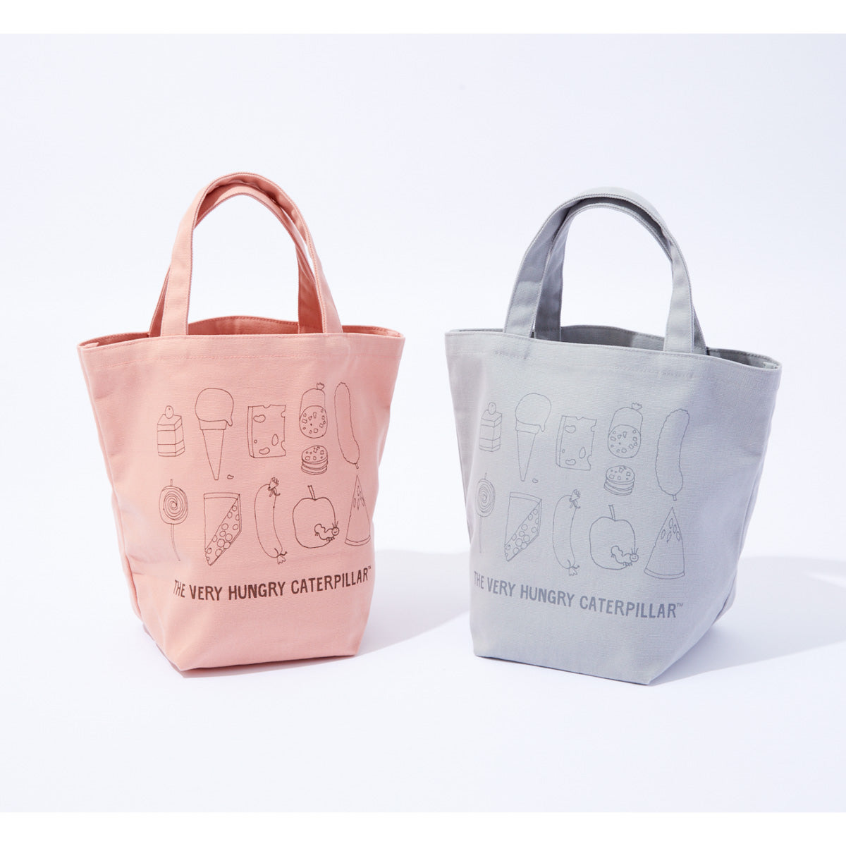 トートバッグバゲット デザート柄 ダスティピンク