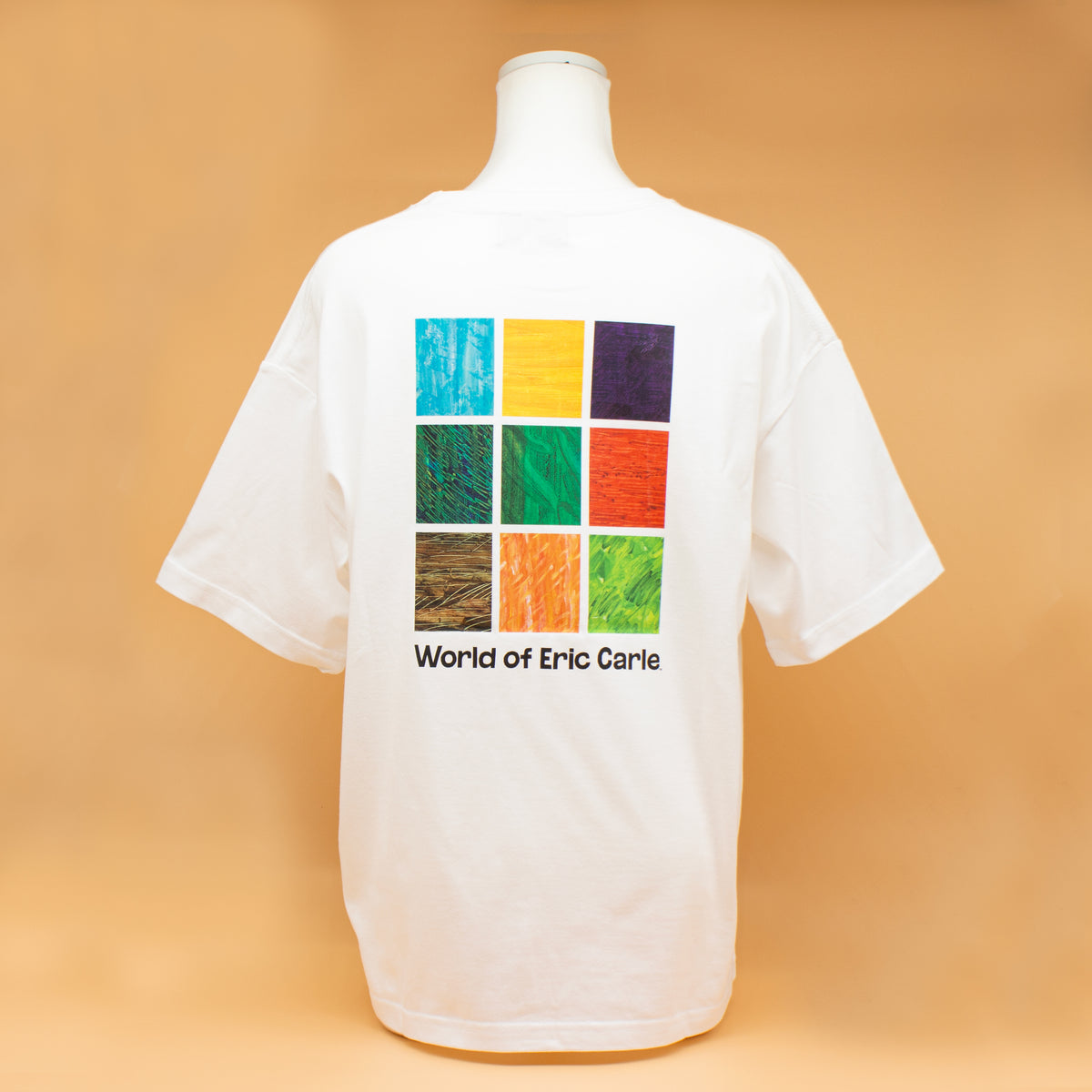 Tシャツ ビックシルエット9ブロック ホワイト(大人サイズ)