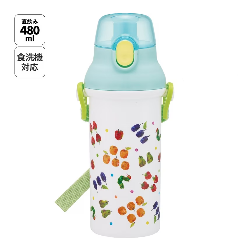 直飲プラワンタッチボトル【フルーツパターン】【PSB5SAN】