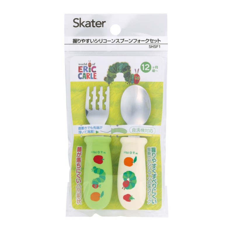 握りやすいシリコーンスプーンフォークセット【SHSF1】