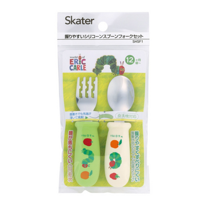 握りやすいシリコーンスプーンフォークセット【SHSF1】