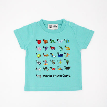Tシャツ AtoZ ミントグリーン（キッズサイズ）