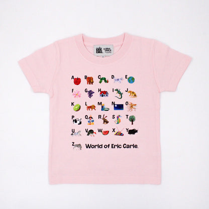 Tシャツ AtoZ ベビーピンク （キッズサイズ）