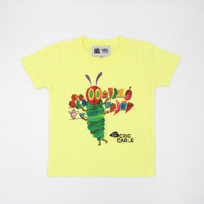 Tシャツ スタンディングあおむし ライトイエロー （キッズサイズ）