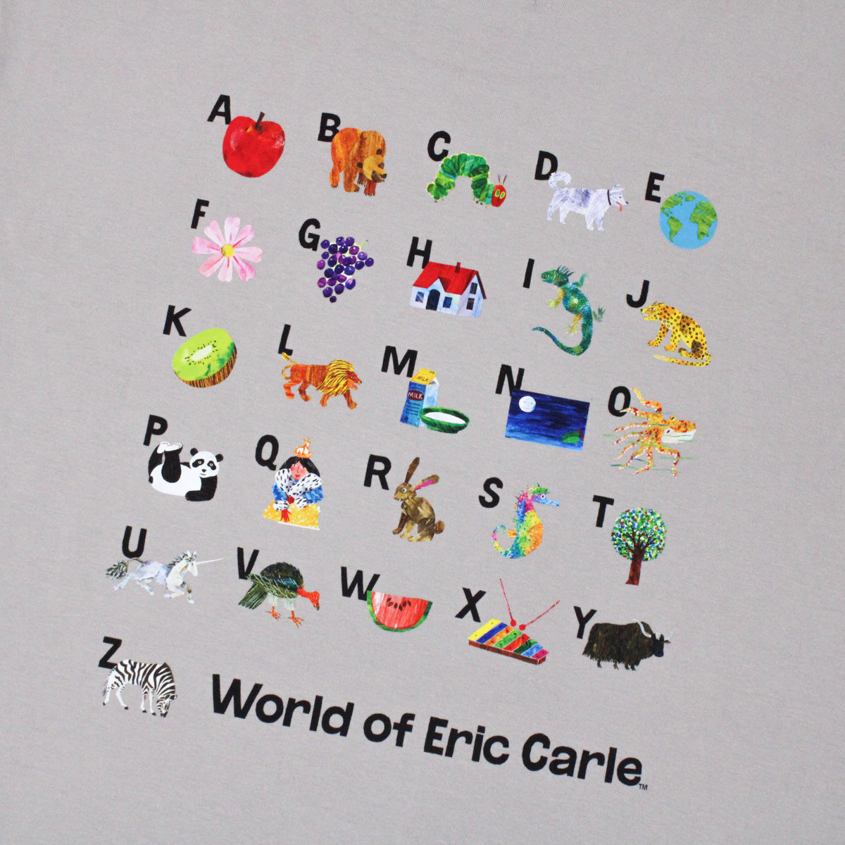 Tシャツ AtoZ ライトグレー（大人サイズ）