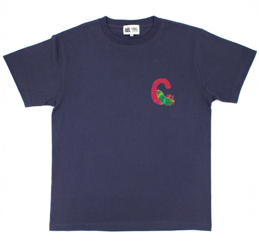 Tシャツ イニシャルC グレイッシュパープル（大人サイズ）