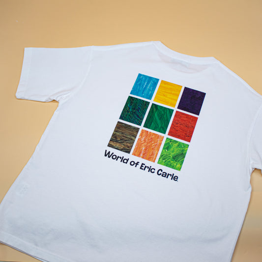 Tシャツ ビックシルエット9ブロック ホワイト（大人サイズ）