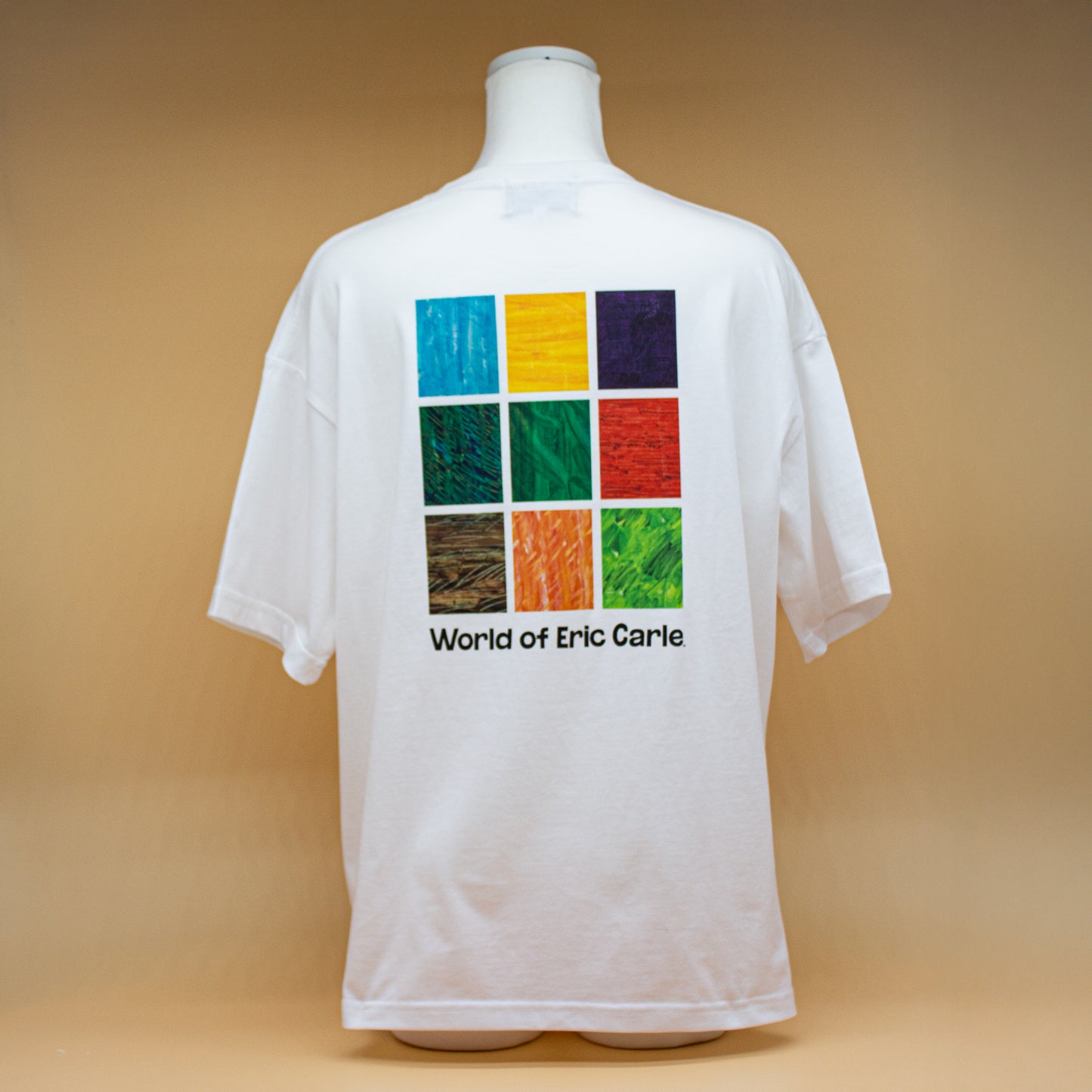 Tシャツ ビックシルエット9ブロック ホワイト（大人サイズ）