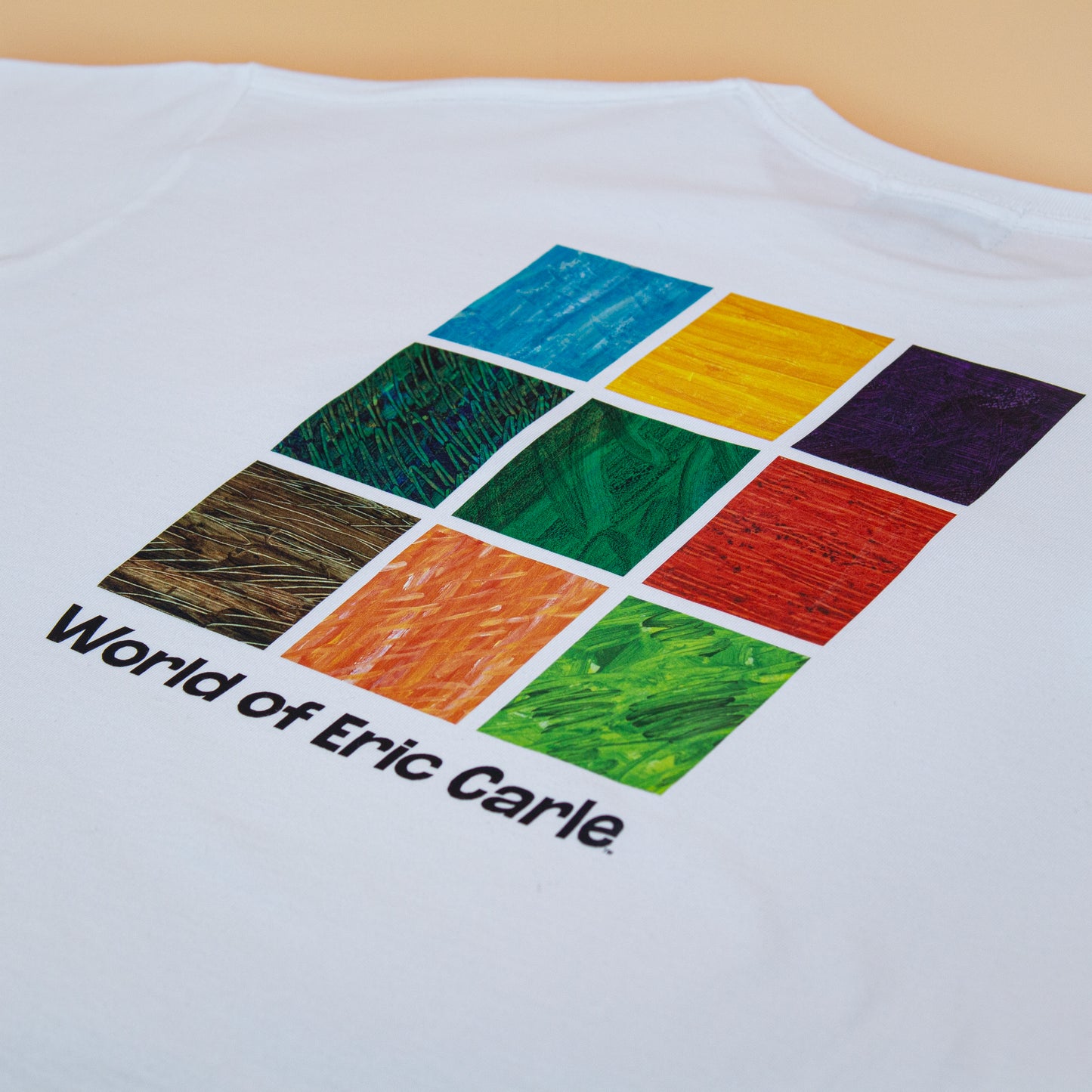 Tシャツ ビックシルエット9ブロック ホワイト（大人サイズ）