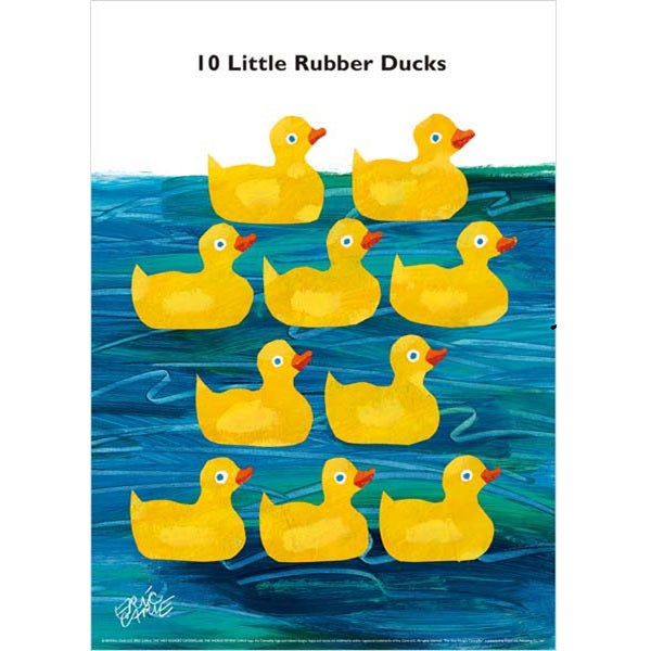 エリック・カール B4ポスター(10 Little Rubber Ducks)