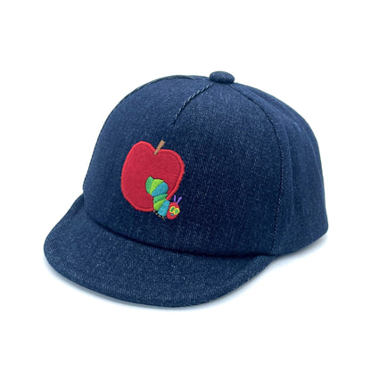 刺繍キャップ アップル  ダークデニム（キッズサイズ）