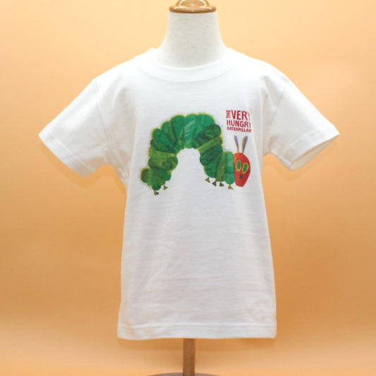 絵本Tシャツ はらぺこあおむし バニラホワイト （キッズサイズ）