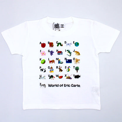 Tシャツ AtoZ ホワイト （キッズサイズ）