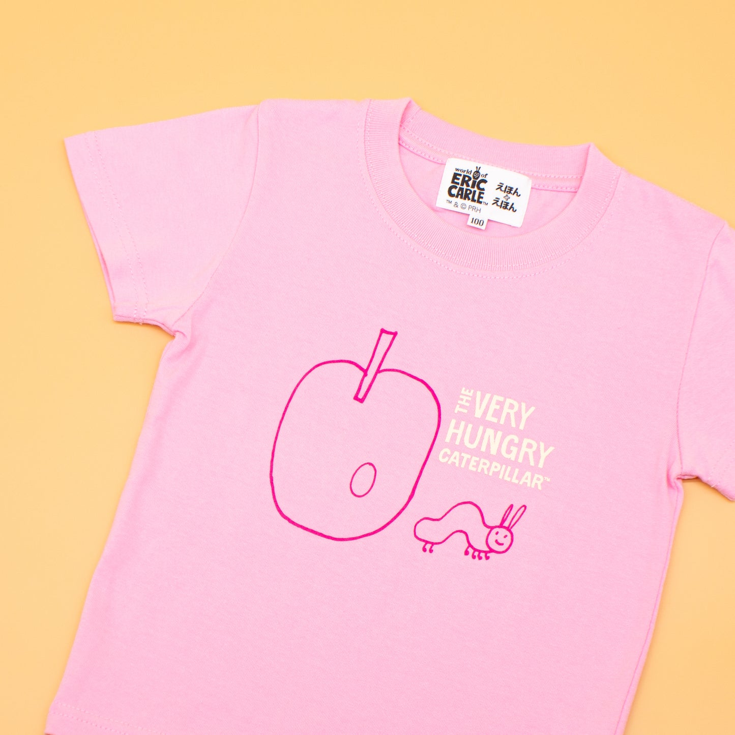 Tシャツ スケッチアップル ピンク  （キッズサイズ）