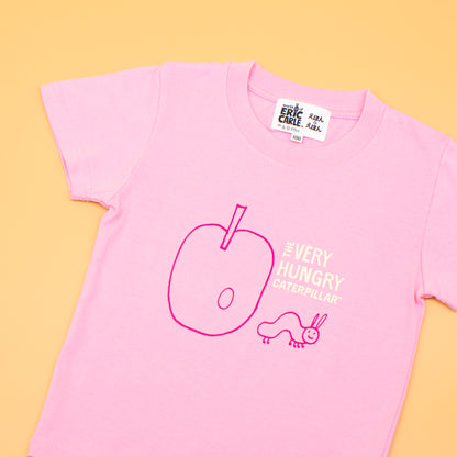 Tシャツ スケッチアップル ピンク  （キッズサイズ）