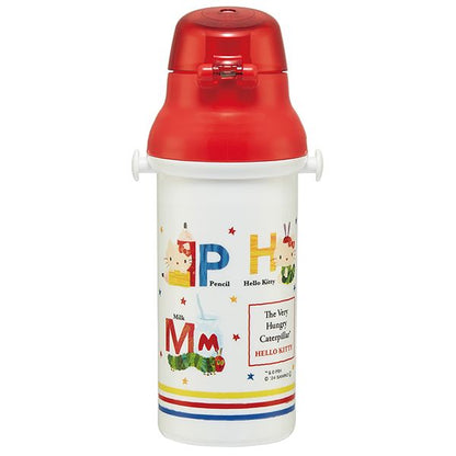 抗菌 直飲プラボトル 480ml  【PSB5SANAG】はらぺこあおむし×ハローキティ