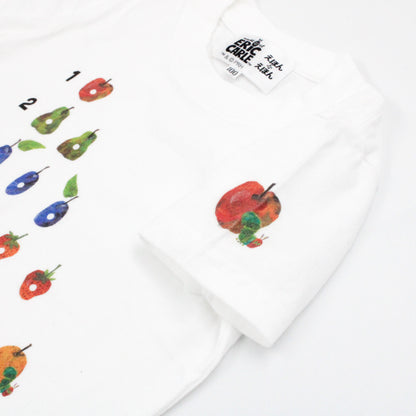Tシャツ フルーツ1to5 ホワイト （キッズサイズ）