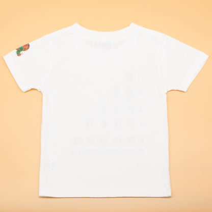 Tシャツ フルーツ1to5 ホワイト （キッズサイズ）