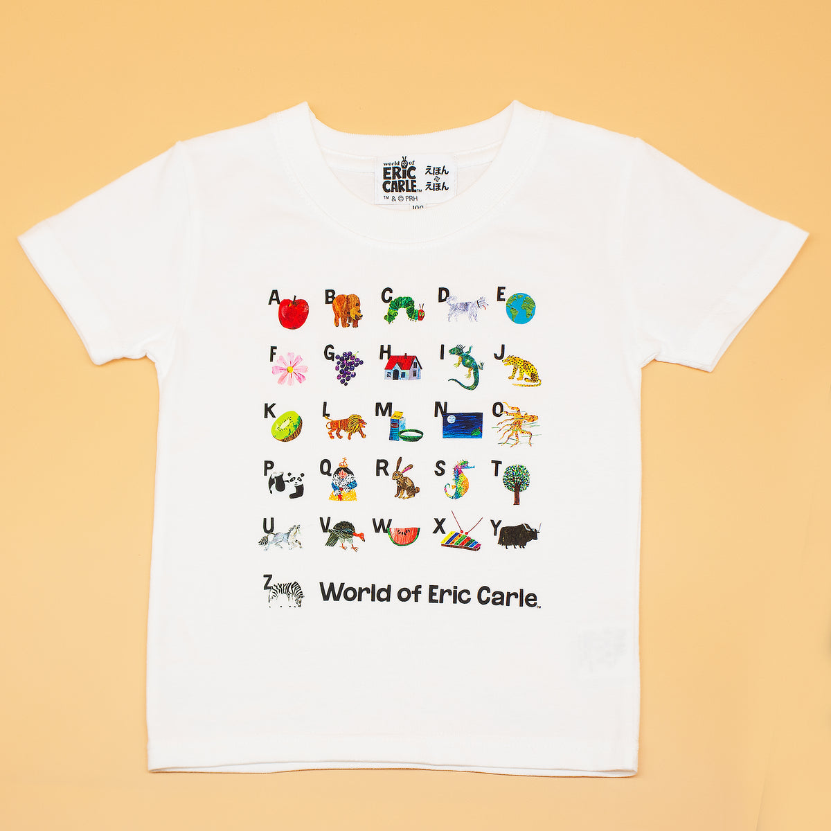 Tシャツ AtoZ ホワイト （キッズサイズ）
