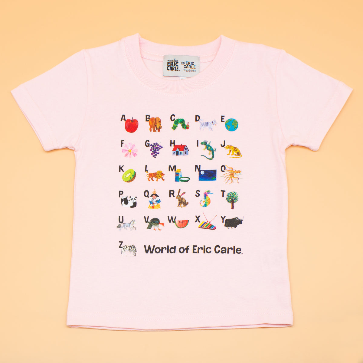 Tシャツ AtoZ ベビーピンク （キッズサイズ）
