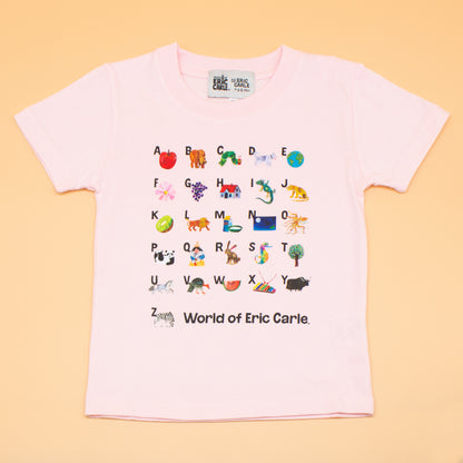 Tシャツ AtoZ ベビーピンク （キッズサイズ）