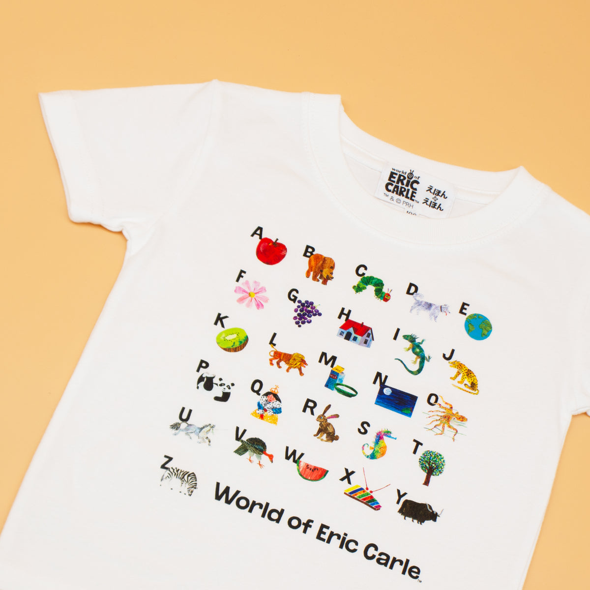Tシャツ AtoZ ホワイト （キッズサイズ）