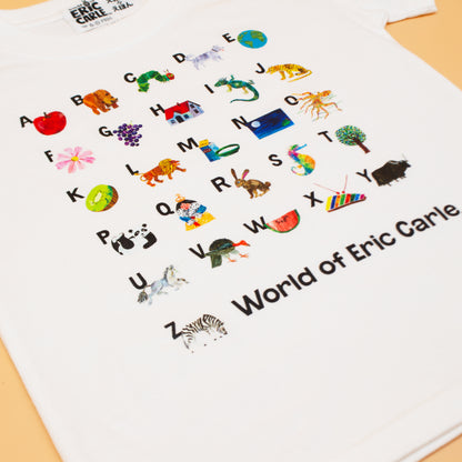 Tシャツ AtoZ ホワイト （キッズサイズ）