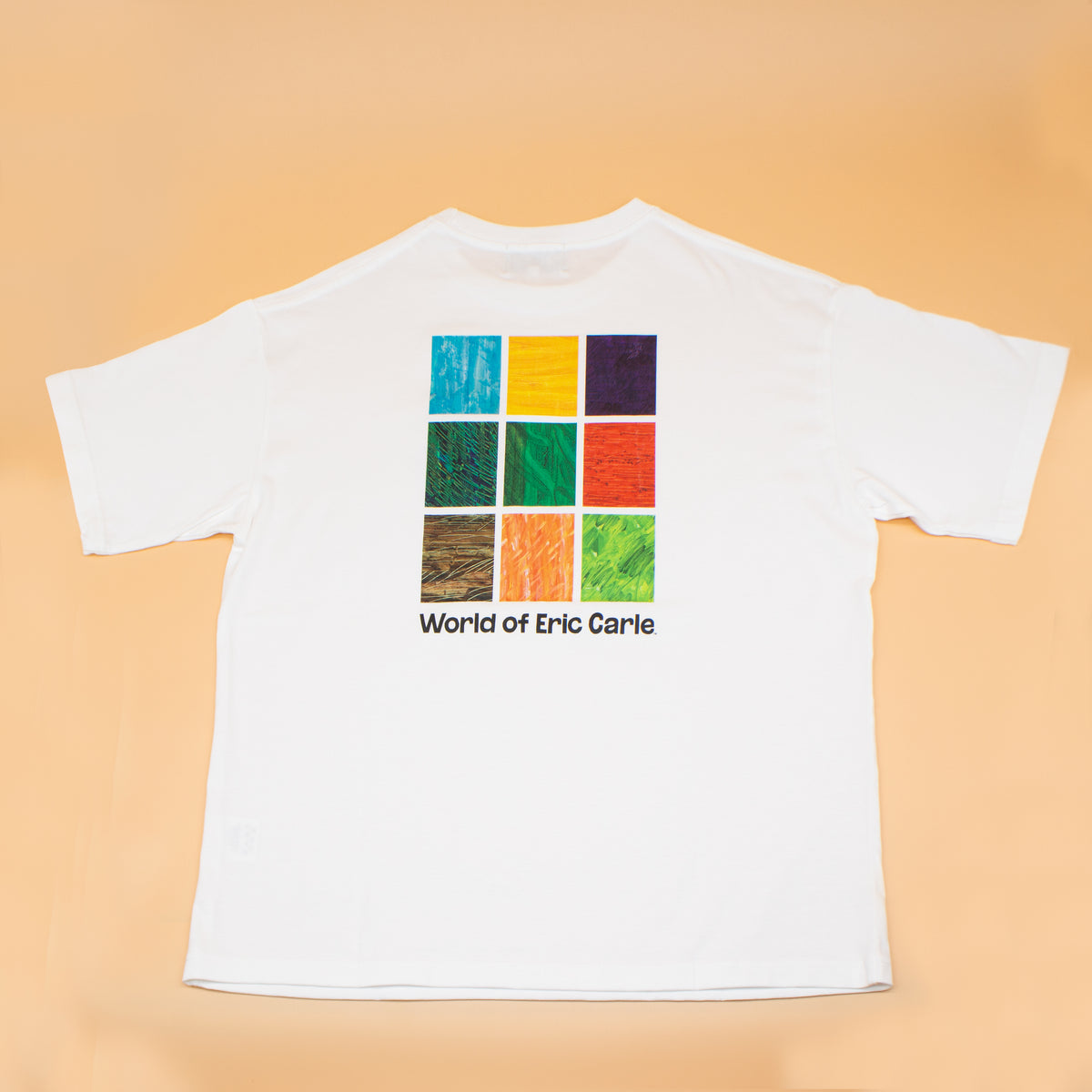 Tシャツ ビックシルエット9ブロック ホワイト（大人サイズ）