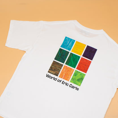 Tシャツ ビックシルエット9ブロック ホワイト（大人サイズ）