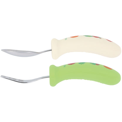 握りやすいシリコーンスプーンフォークセット【SHSF1】